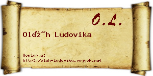 Oláh Ludovika névjegykártya